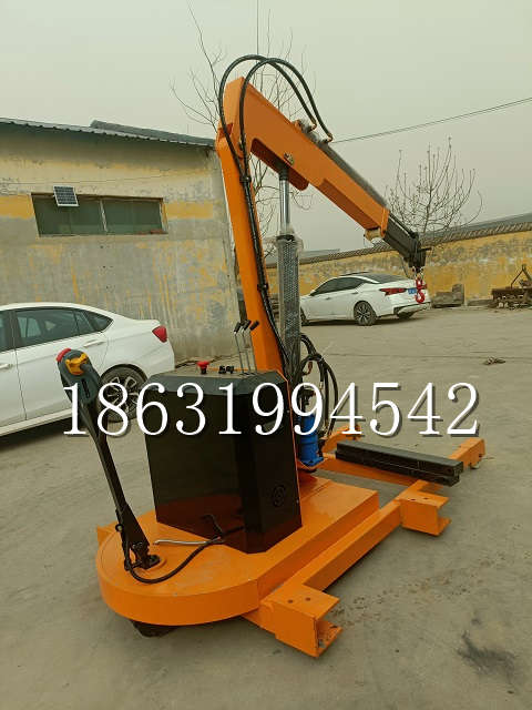 正镶白旗自卸车厢随车吊 自制轮式四不像起重机 四驱平板吊 5吨 贵盛